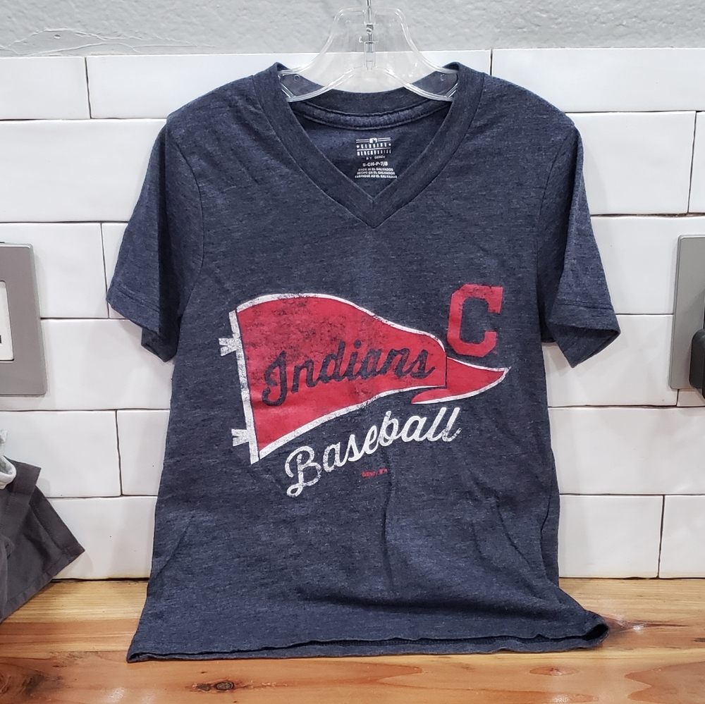 Kids Cleveland Indians V-neck T-shirt
